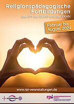 Cover des Programmheftes 1/2024: zwei Hände formen ein Herz